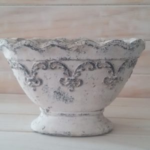 Footed Feather Pot(Oval Shaped)