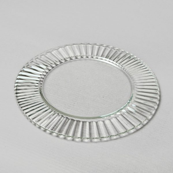 Glass under plate